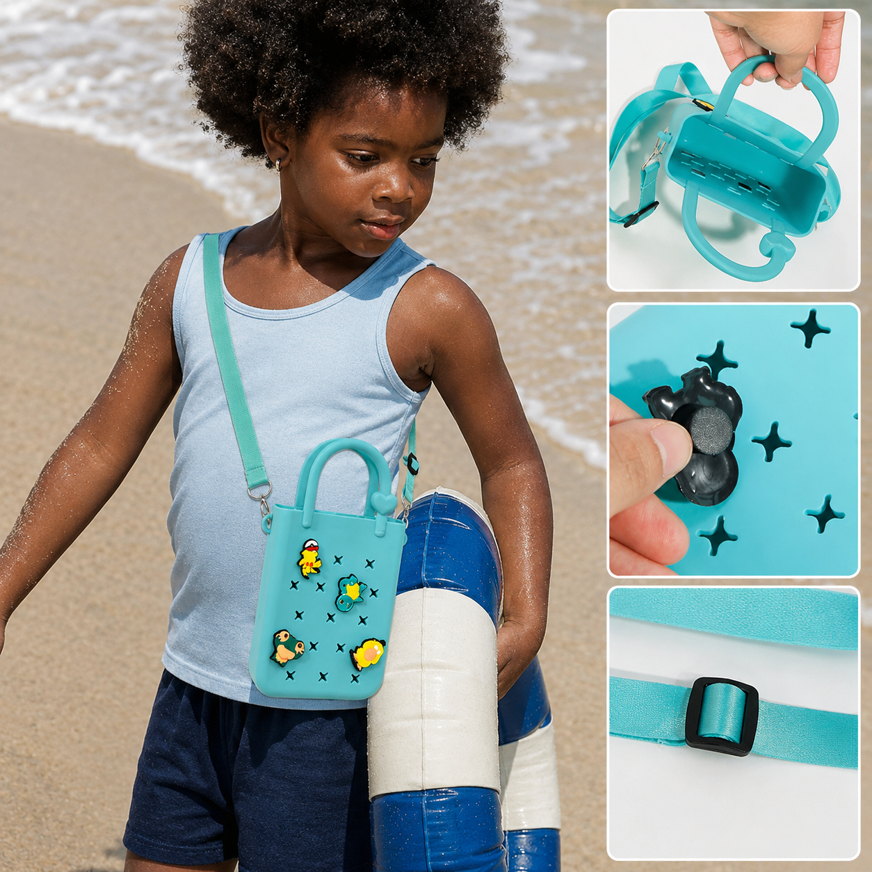 Croxi Cute – Mini Sac Bandoulière Silicone DIY