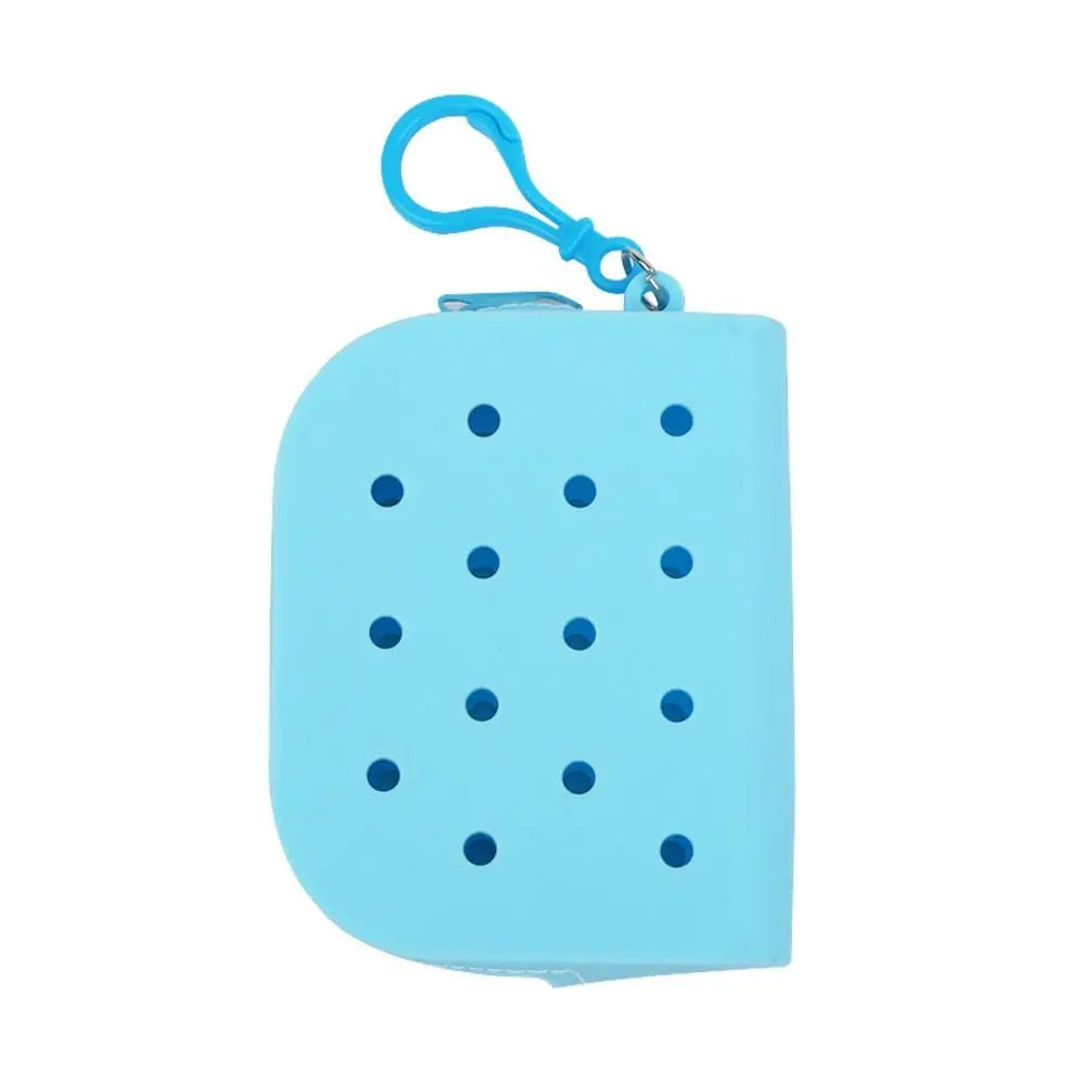 Croxi Mini Wallet – Mini Portefeuille Silicone Zippé à Trous