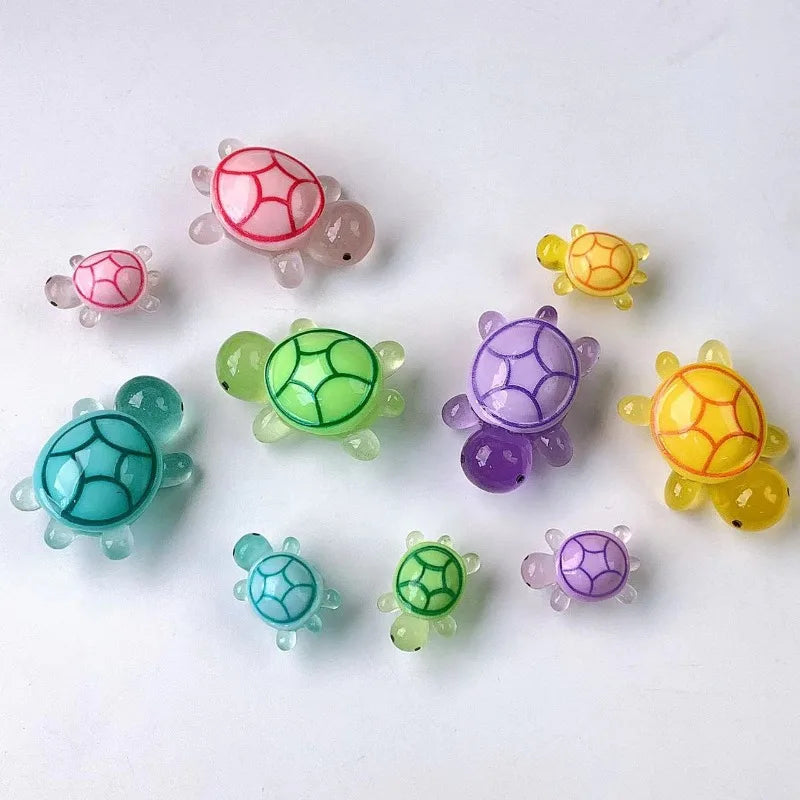 Set Charms Tortues Lumineuses ABS – Décorations Sacs à Trous Femme
