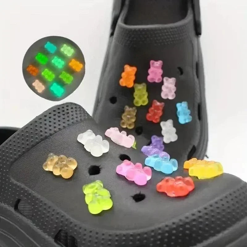 Croxi Charm Ours Jelly – Lot de Charms Lumineux DIY pour Sac & Accessoires