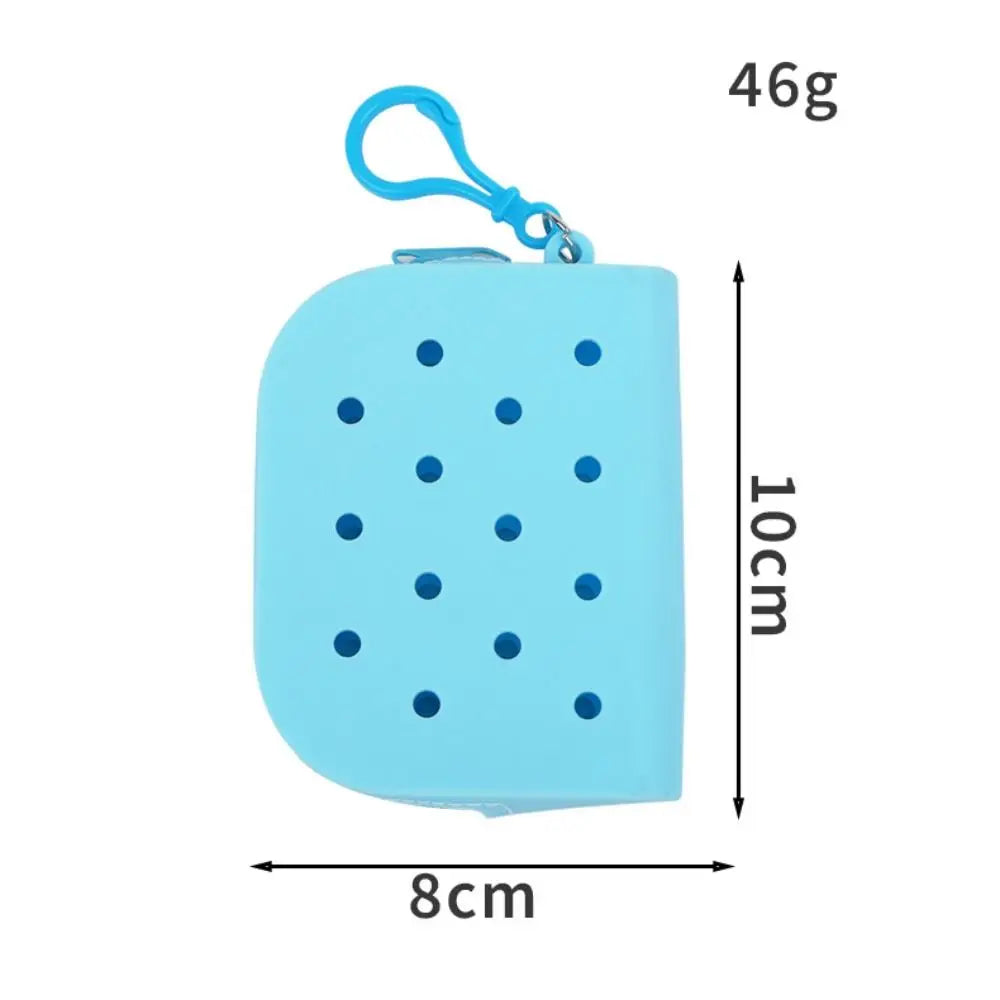Croxi Mini Wallet – Mini Portefeuille Silicone Zippé à Trous