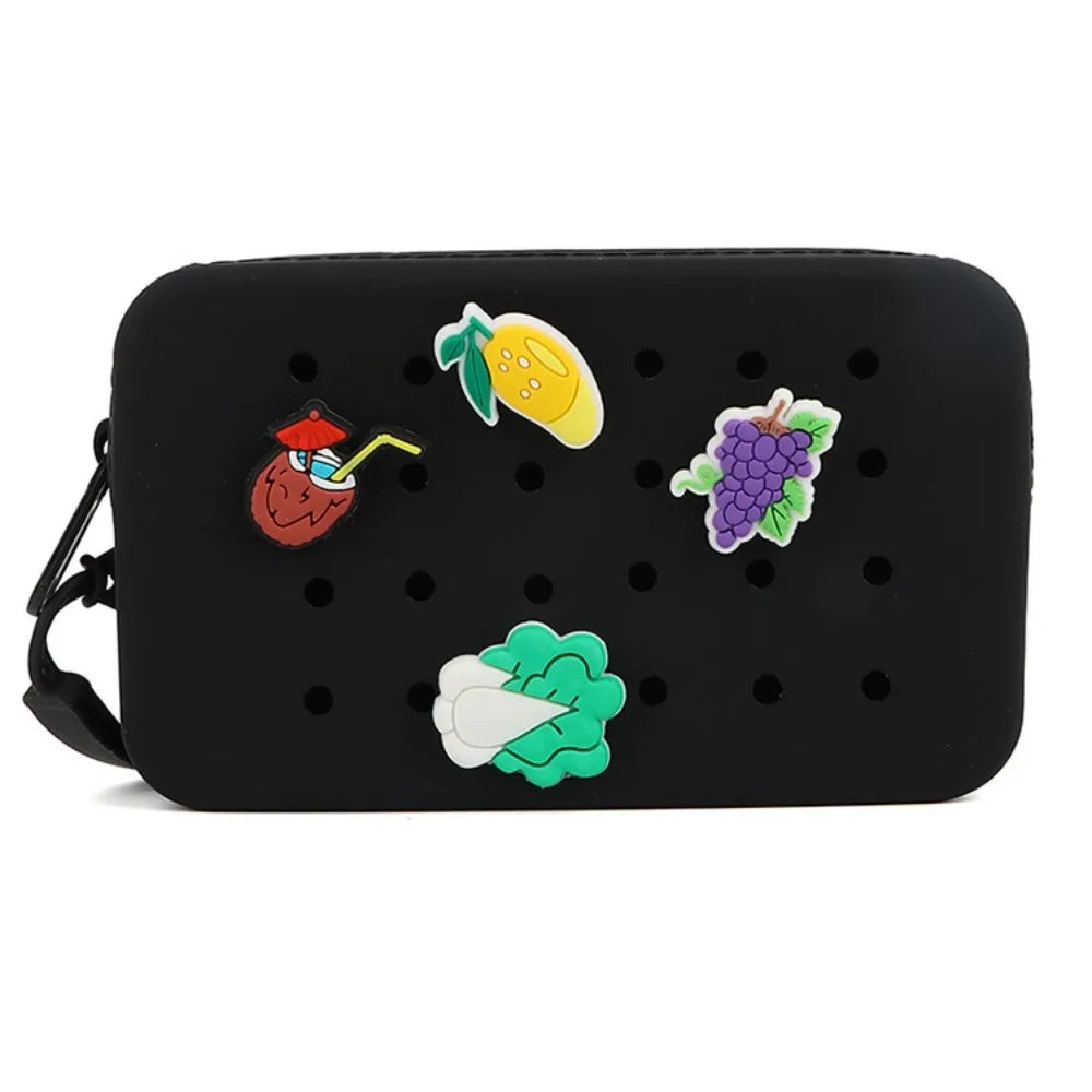 Croxi Wallet – Porte-monnaie Silicone à Trous Multifonction