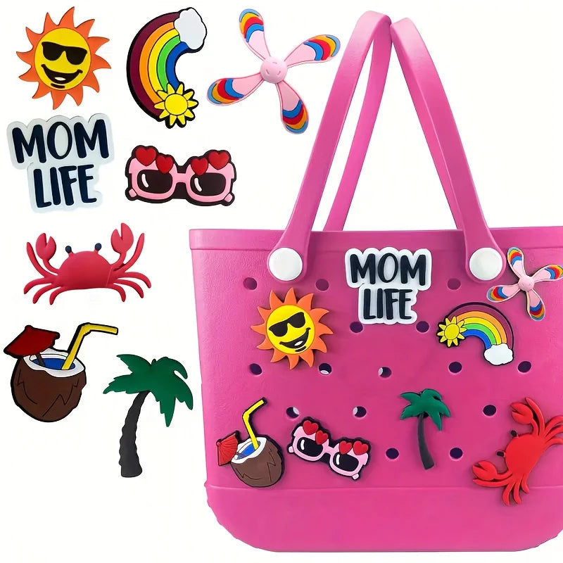 Croxi Charms – Set 8 Charms pour Sac de Plage & Accessoires