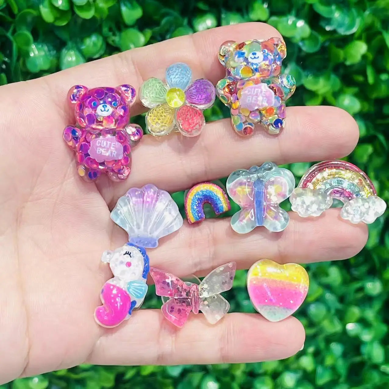 Lot de 10 Charms Cartoon – Décorations pour Sacs & Accessoires Enfants