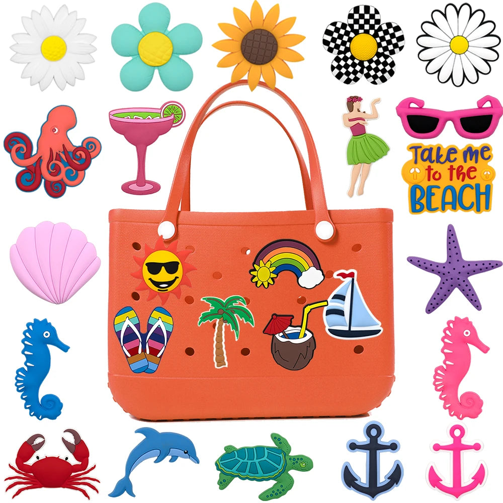 Croxi Charm Marin – Charm Décoratif Animaux Marins, Coco & Voilier pour Sac
