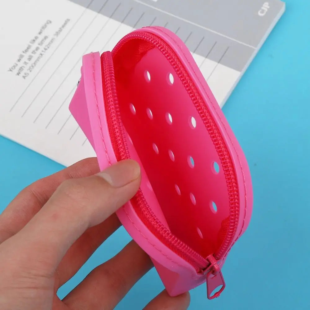Croxi Mini Wallet – Mini Portefeuille Silicone Zippé à Trous