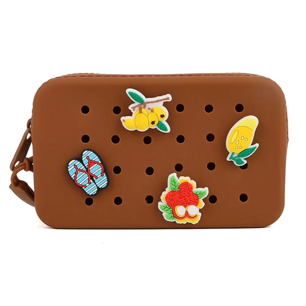Croxi Wallet – Porte-monnaie Silicone à Trous Multifonction