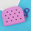 Croxi Mini Wallet – Mini Portefeuille Silicone Zippé à Trous
