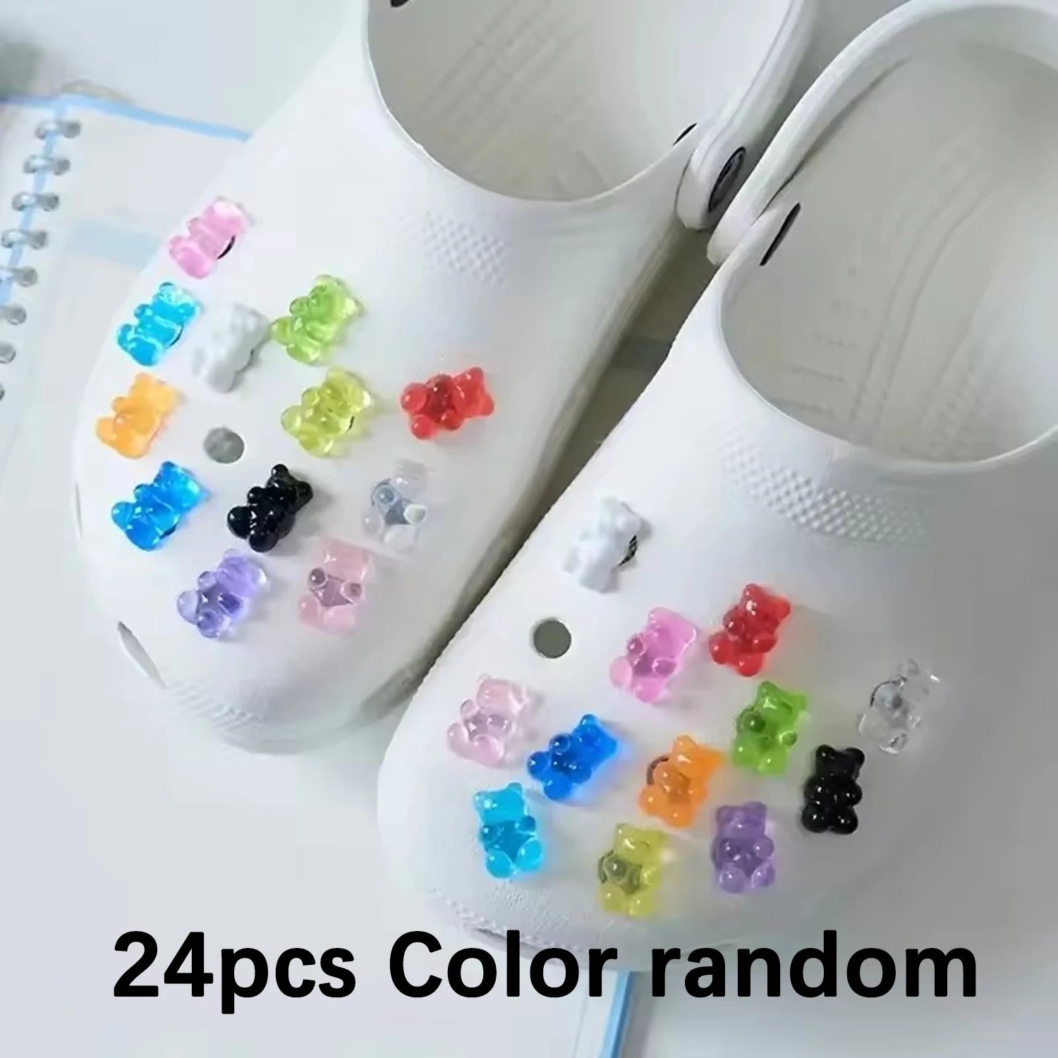 Croxi Charm Ours Jelly – Lot de Charms Lumineux DIY pour Sac & Accessoires