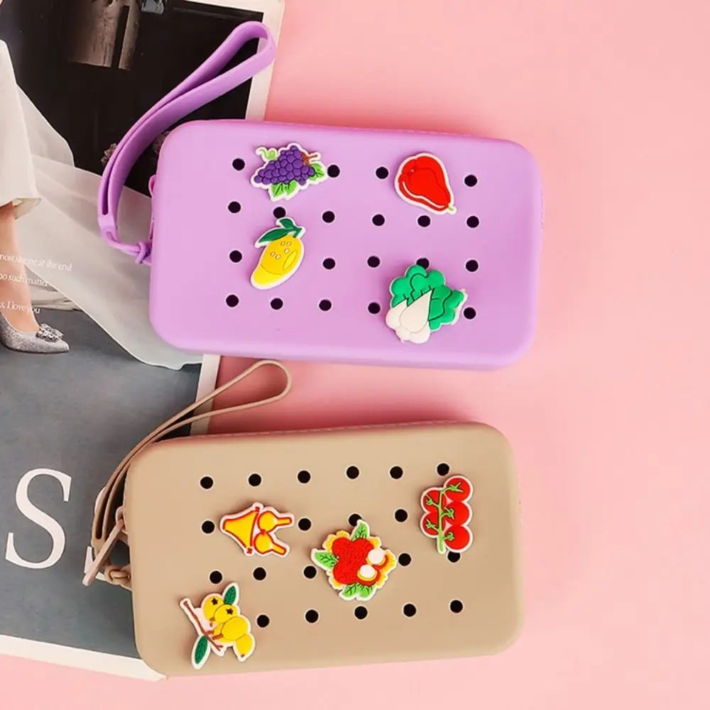 Croxi Wallet – Porte-monnaie Silicone à Trous Multifonction