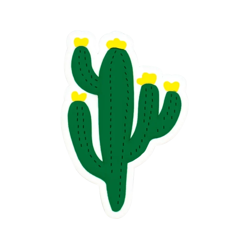 Croxi Charm Fruits & Plantes – Charm Décoratif Cactus, Arc-en-ciel & Fruits pour Sac
