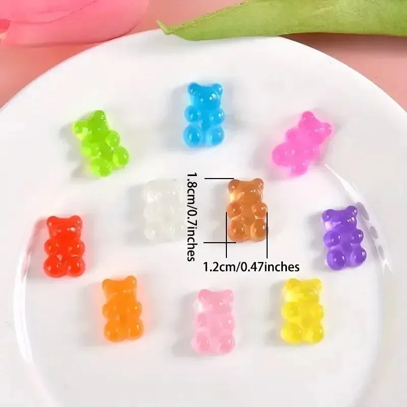 Croxi Charm Ours Jelly – Lot de Charms Lumineux DIY pour Sac & Accessoires